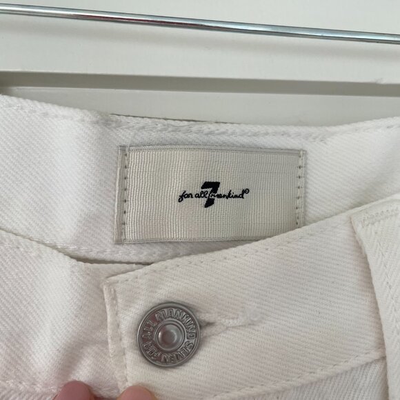 7 For All Mankind The Jennifer 90s White Baggy Jeans BRAND NEW NWOT 30 - Picture 5 of 10